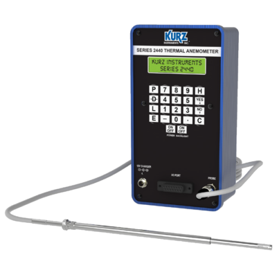 Kurz 2441 Lab Grade Portable Air Velocity Meter (Discontinued, see Kurz 2443 Expandable Probe Portable Flow Meter)